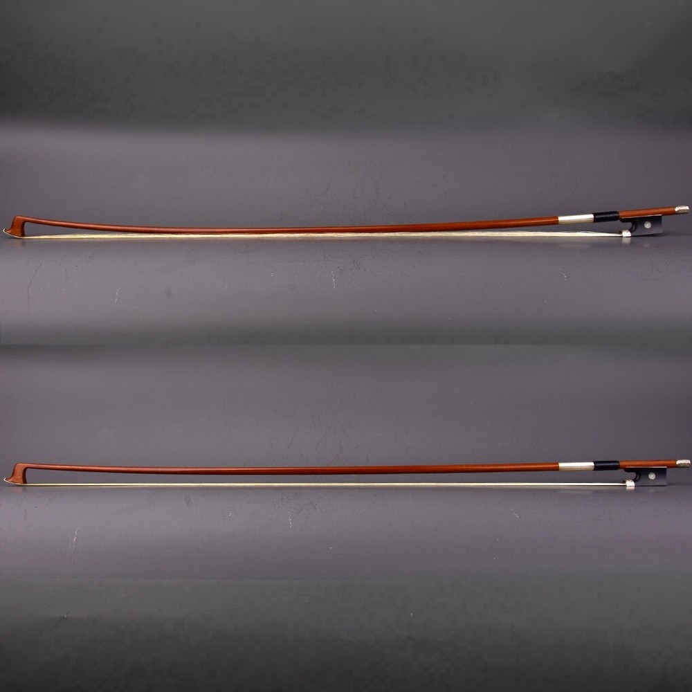 Master E.SARTORY Copy Pernambuco Violin Bow 4/4 Ebony Big Eye Carved Silver Fast