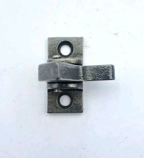 Antique Small Spring Loaded Door Latch Cupboard Pantry Lock Cast Iron Hardware