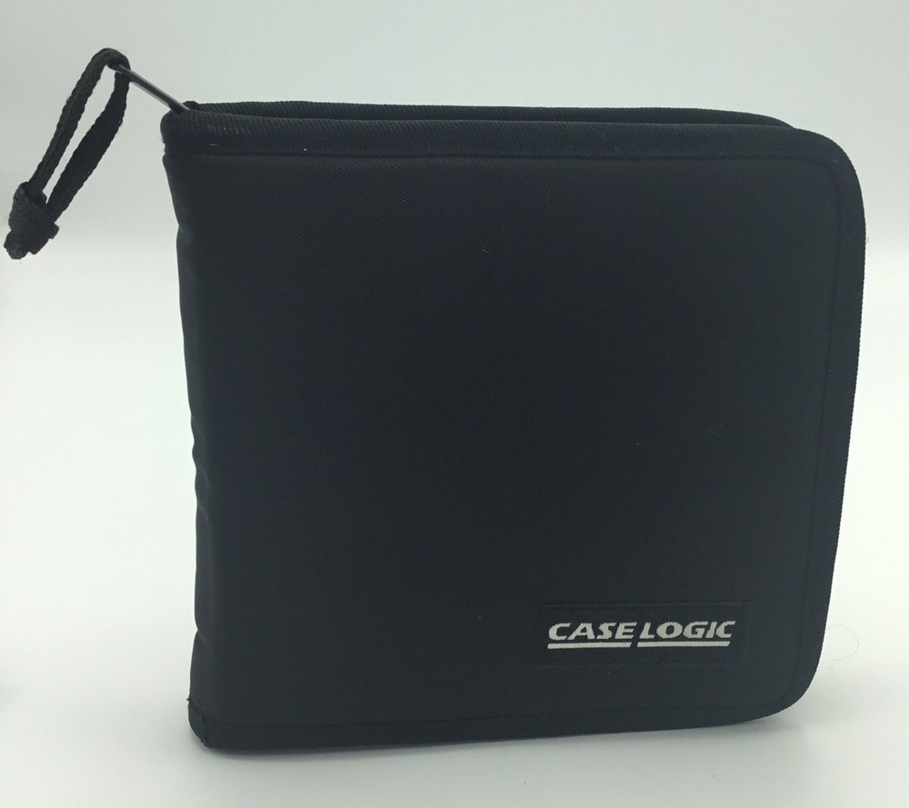 Case Logic CD/DVD/Blu-ray Case Wallet 24 Discs Black Zippered