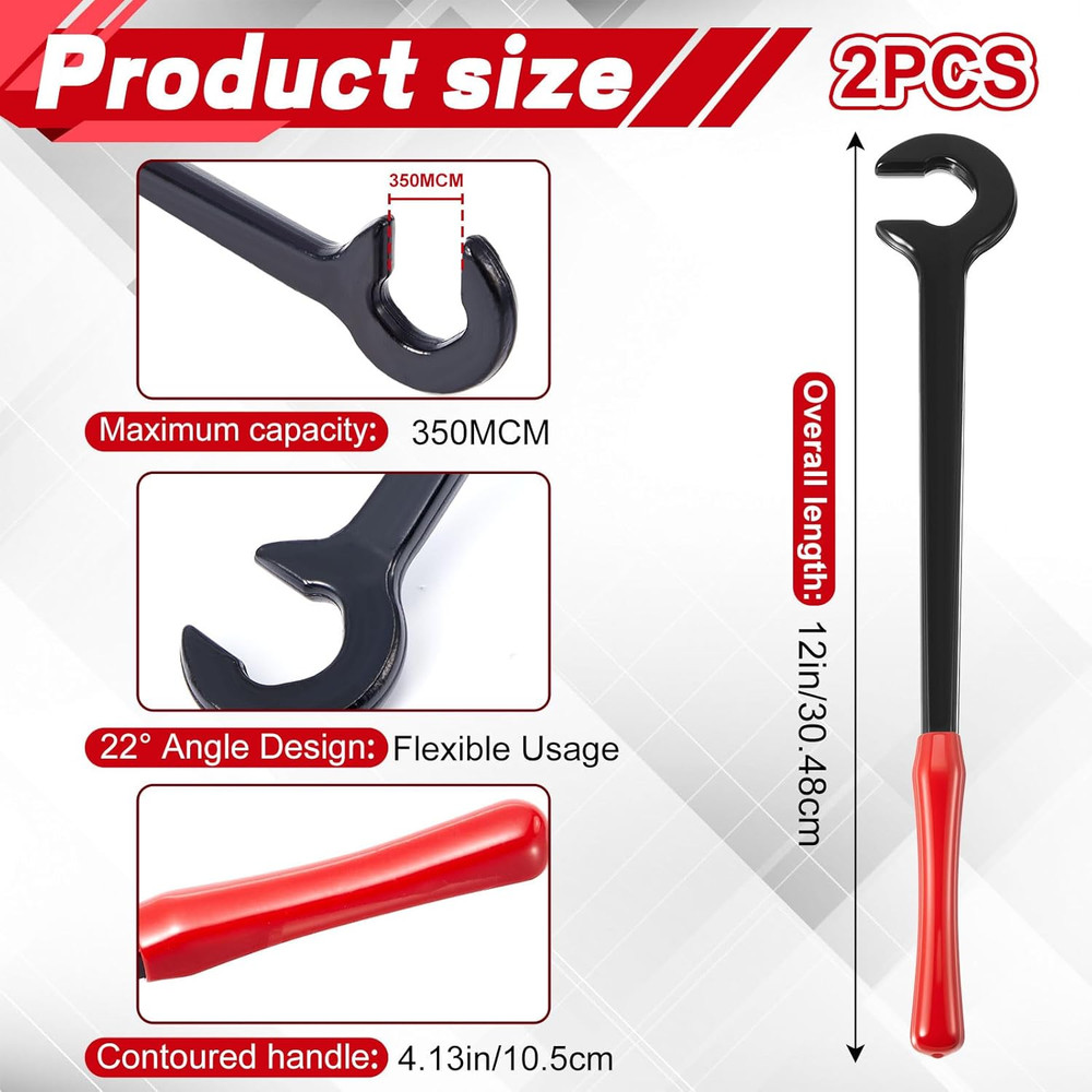 2 Pack Cable Bender Wire Bending Tool Electrical(350 MCM,12 Inch)