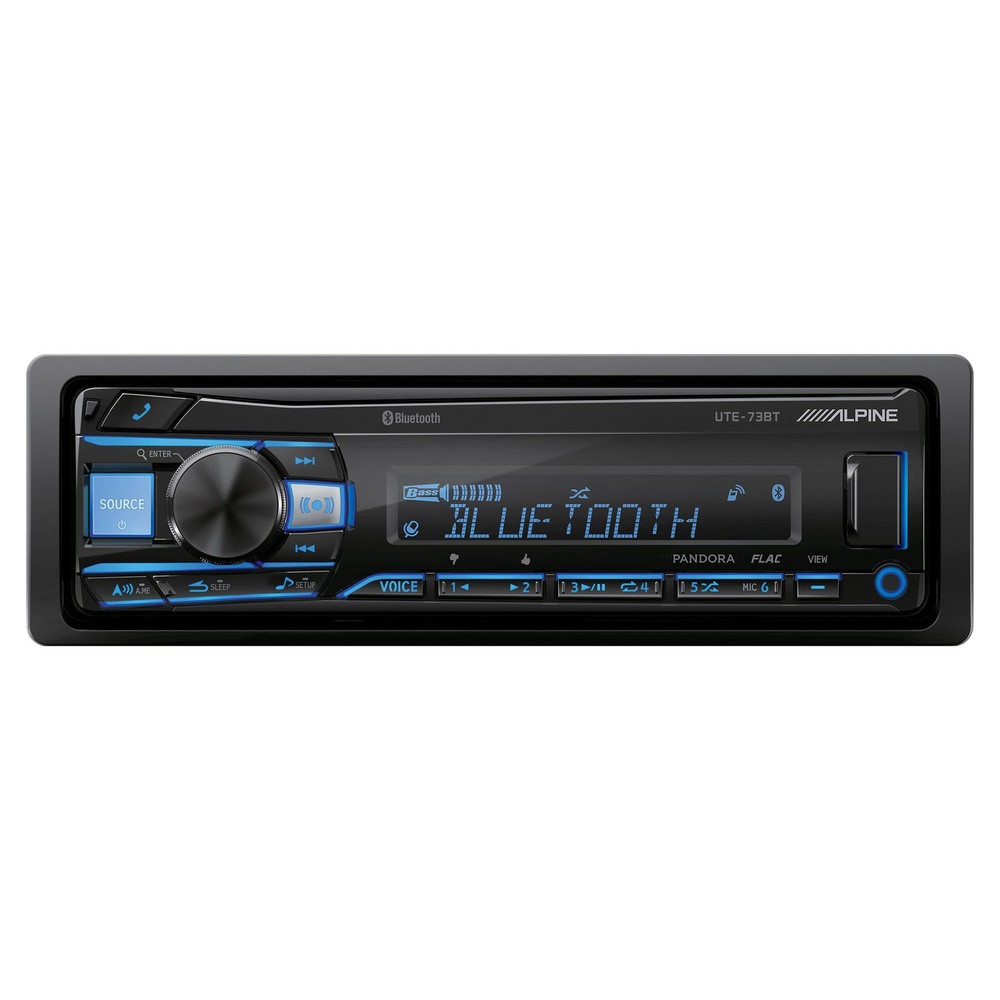 Alpine UTE-73BT Bluetooth® Multimedia Receiver (Does Not Play CDs) w/ Alpine ...