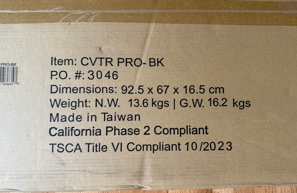 Two-Tier Pneumatic Standing Desk Converter - Black Black Small