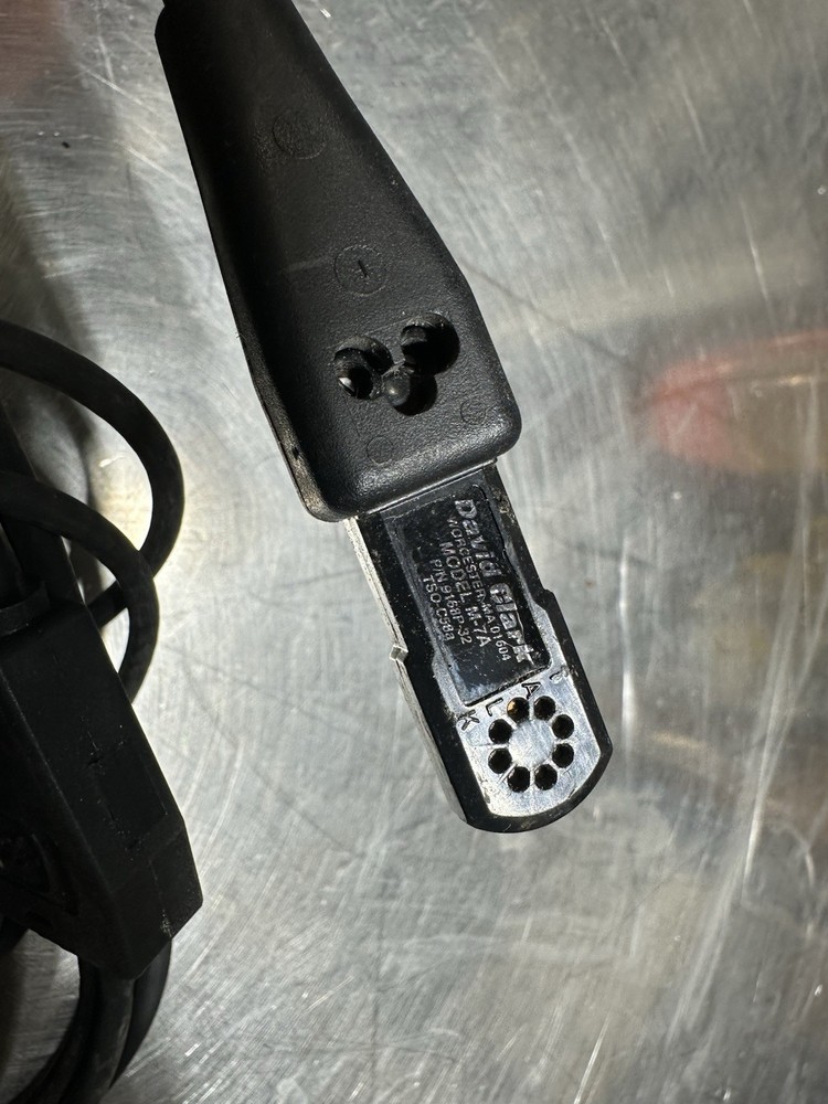 David Clark Aviation Headset w/mic, M7-A, Lightly Used