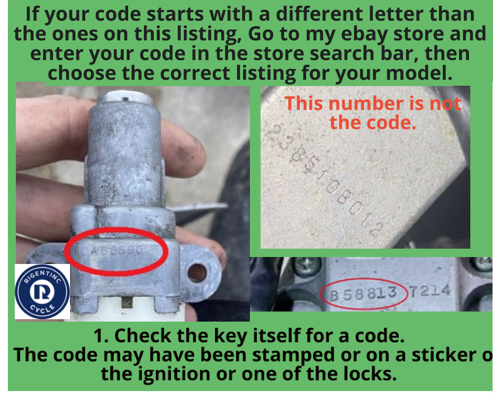 Yamaha Scooter ATV Motorcycle Keys Replacement Key Cut to Code E79010-E79897