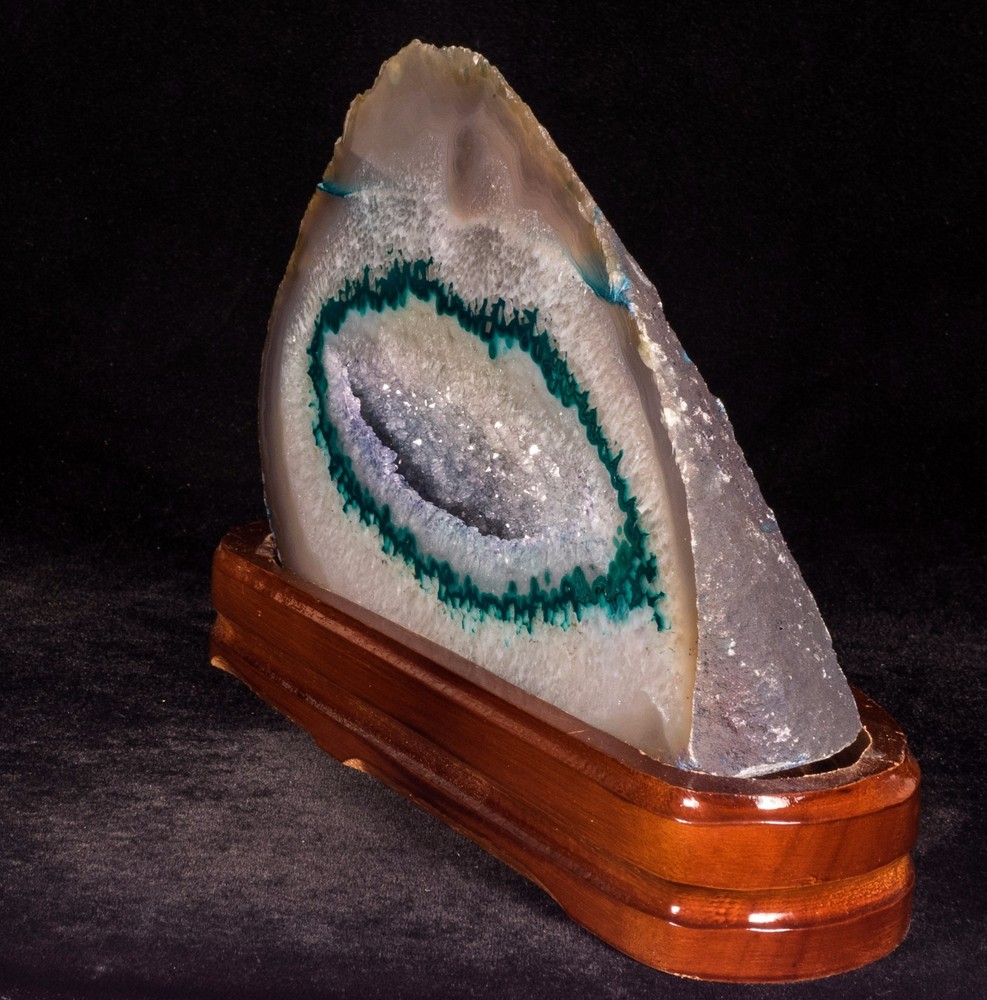 Agate Geode Crystal Quartz Polished Druzy Specimen Cluster - Brazil