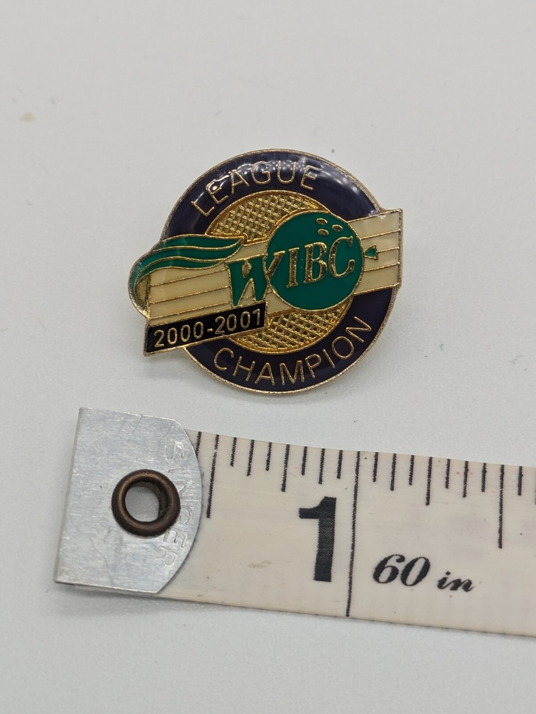 WIBC League Champion 2000-2001 Bowling Lapel Pin