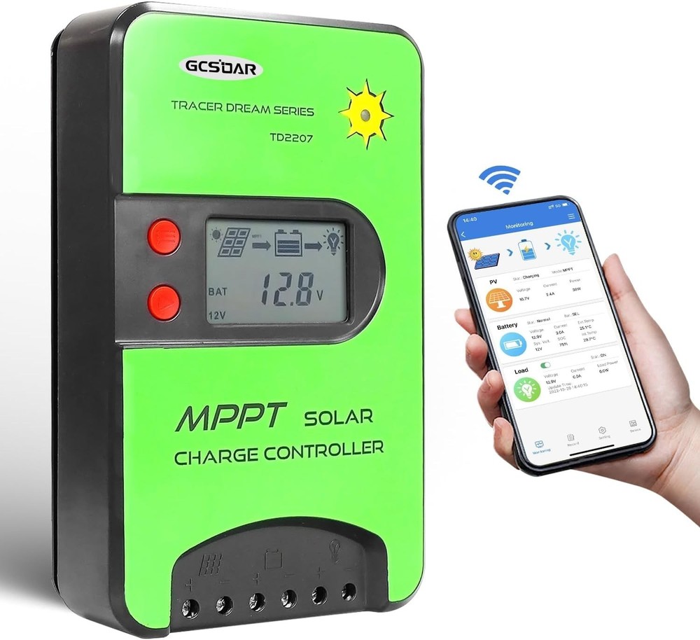 MPPT 20A Solar Charge Controller TD2207-BT