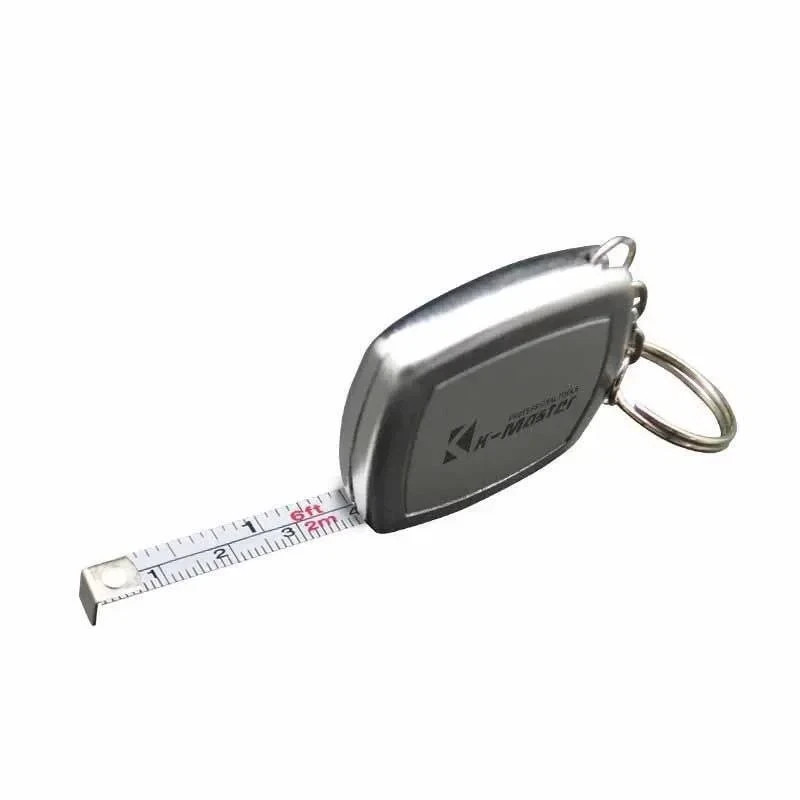 2m Mini Steel Tape Measure – Key Ring Pocket sized Compact & Portable**