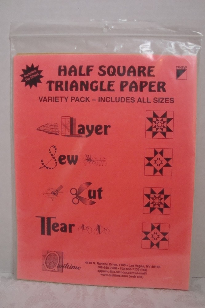 Half Square Triangle Paper ~ Variety Pack ~ READ