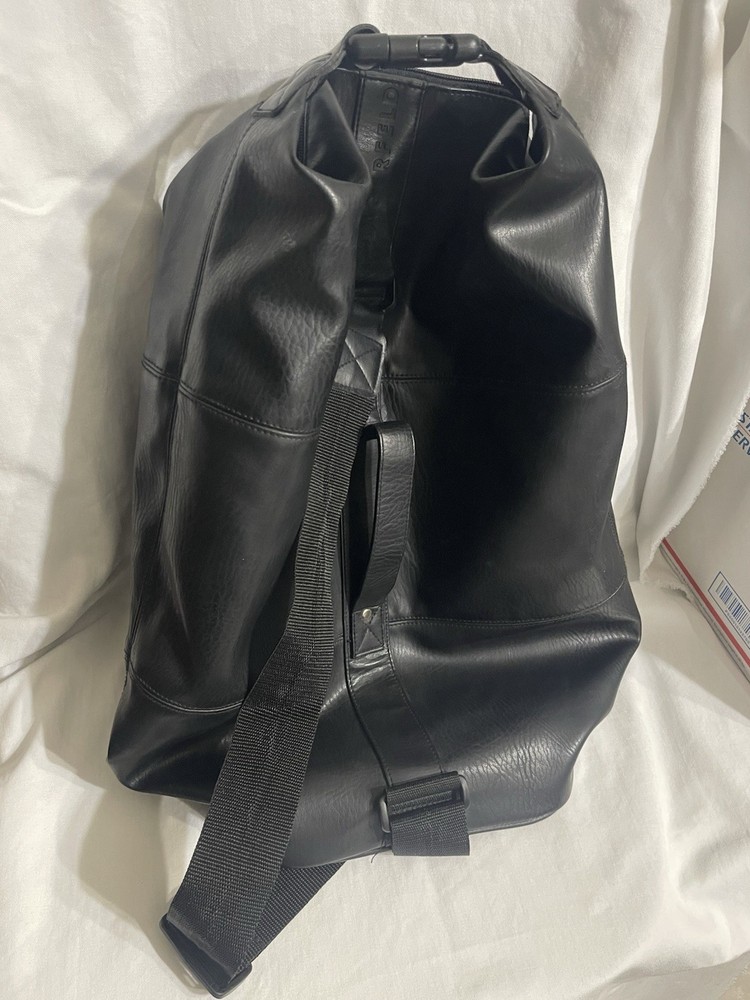 Karl Lagerfeld Weekend Black Leather Duffle Bag