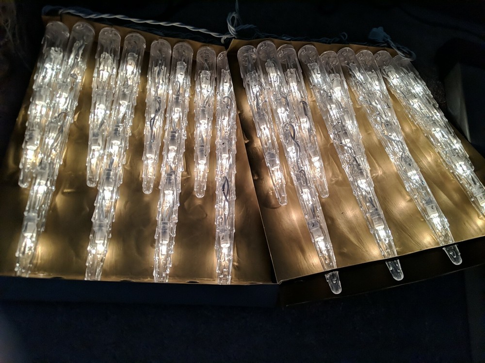 Enchanted Forest Icicle Reflector Light Set New Free Ship