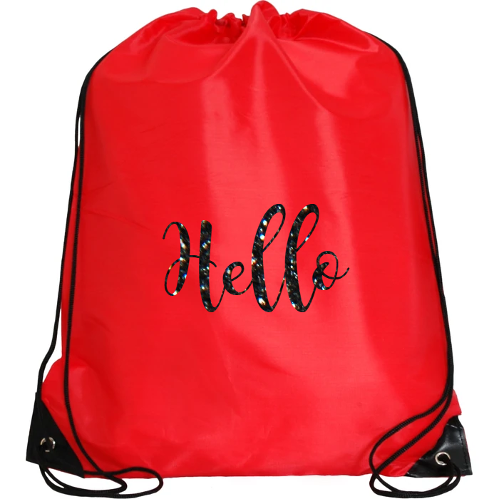 Personalized Drawstring Backpacks - Cinch Sacks - 14+ Color Options - Custom HTV