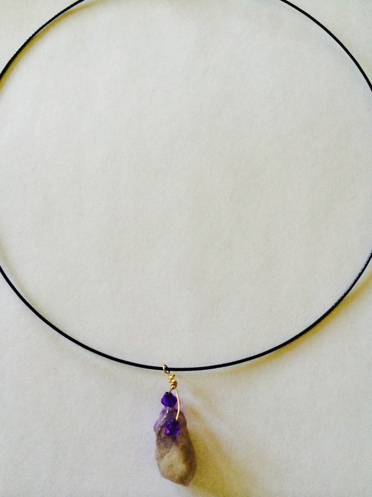 Fun Amethyst beach choker
