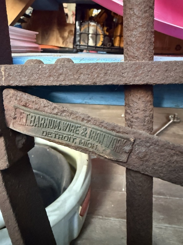 E T Barnum Wire & Iron Works Wrought Iron Gate