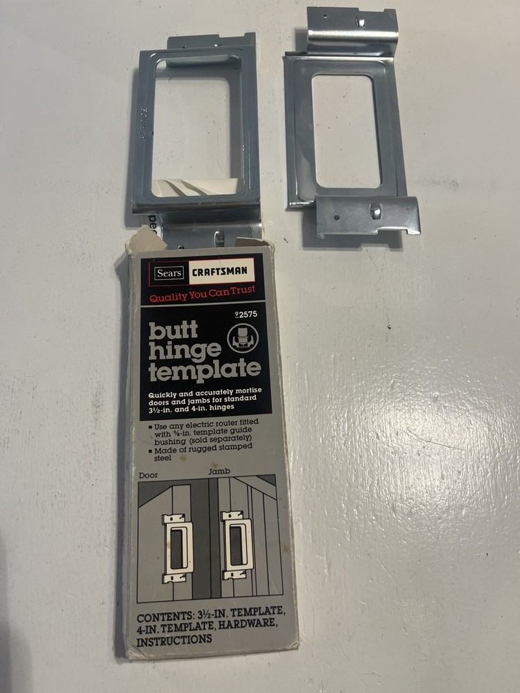 - Butt Hinge Template Carpenter Door Tool Sears Craftsman