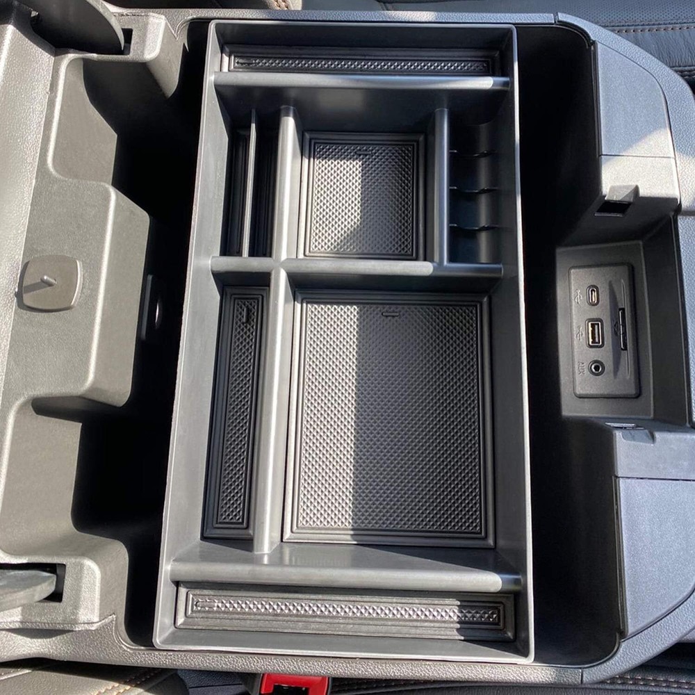 For 2019-2024 GMC Sierra 1500 Center Console Storage Box Organizer Accessory