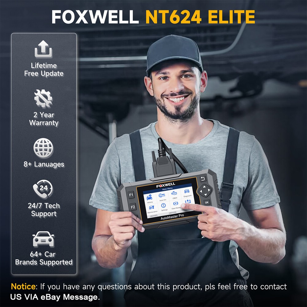 FOXWELL Car OBD2 Scanner Full Systems Auto Diagnostic Tool Free Update Lifetime