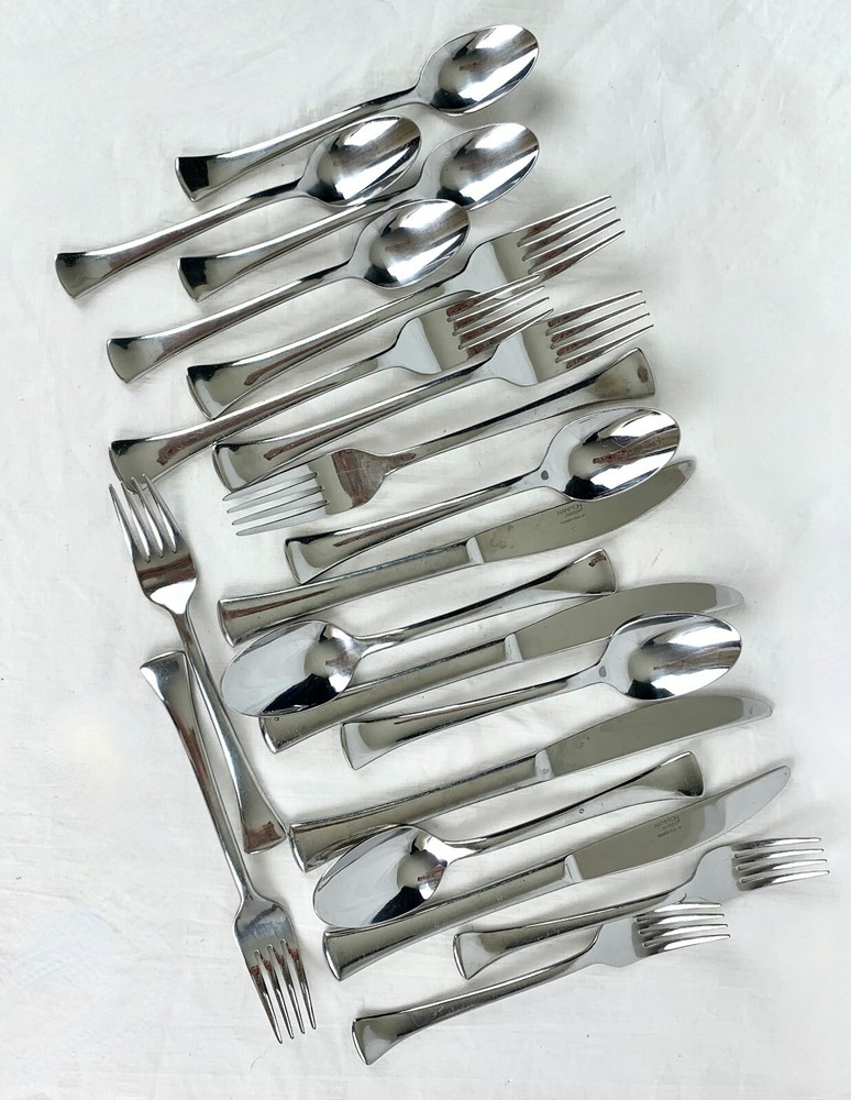 Hampton Scandia Stainless Steel Flatware Four 5 pc Settings Excellent Condition