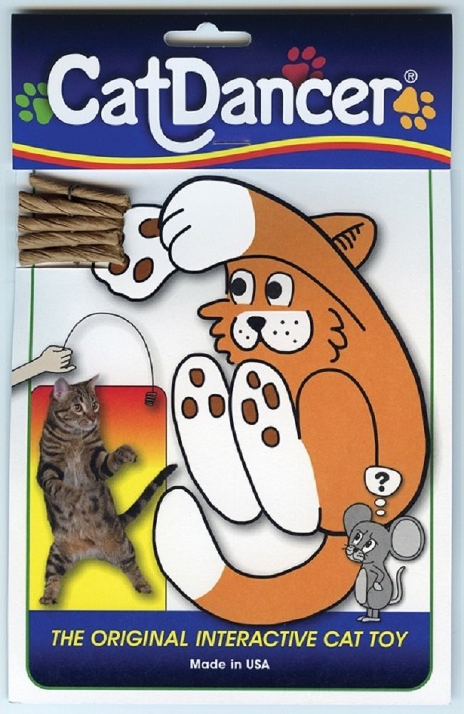 Cat Dancer  Original Interactive Cat Toy  Wire and Cardboard Kitty Lure