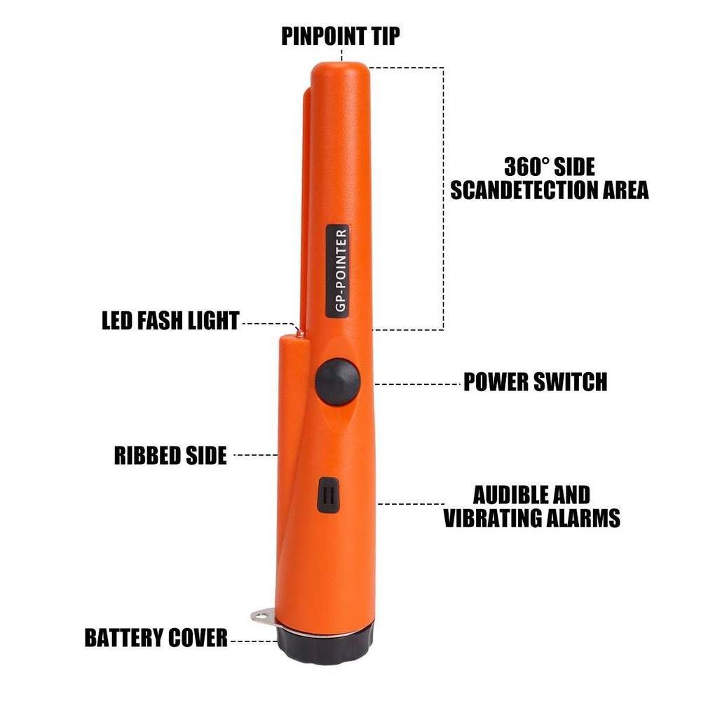 Metal Detector HandHeld Pro Pinpointer Pointer Probe Sensitive Tester Waterproof