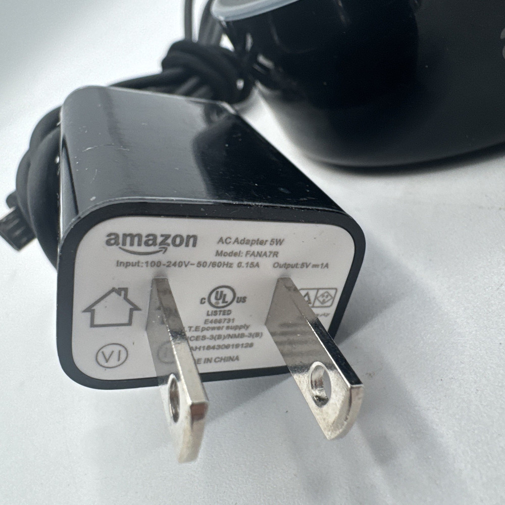 2 Amazon Echo Dot RS03QR 2nd Gen Black w/ USB Power Cable & Plug Tested/Working