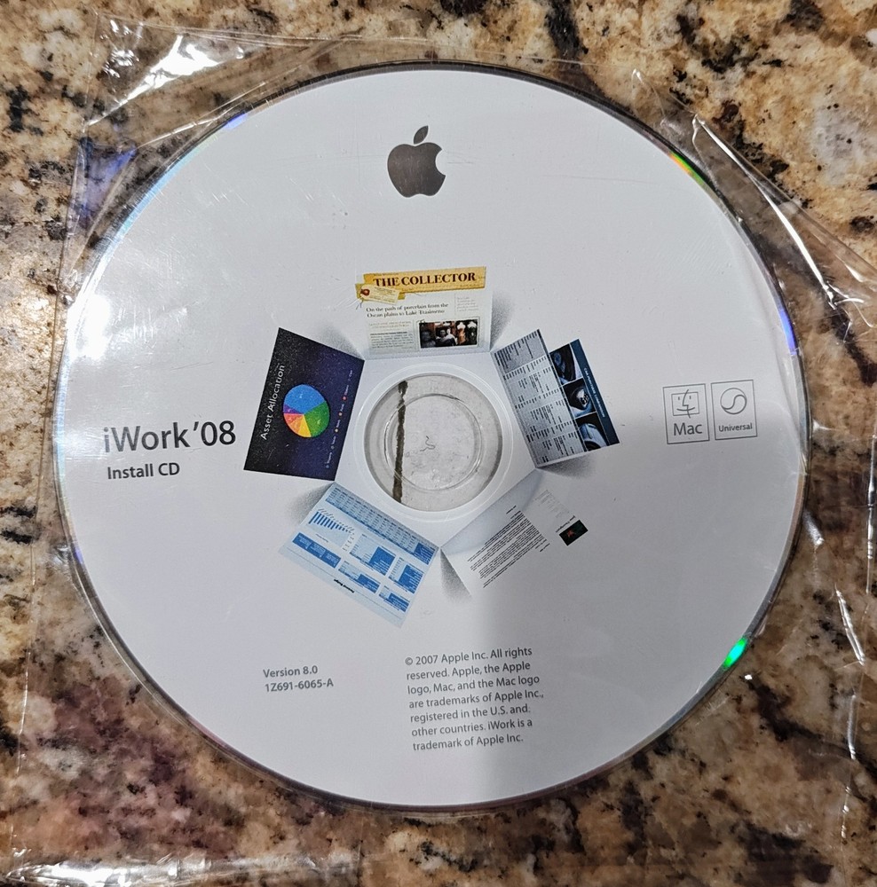 iWork '08 Install CD