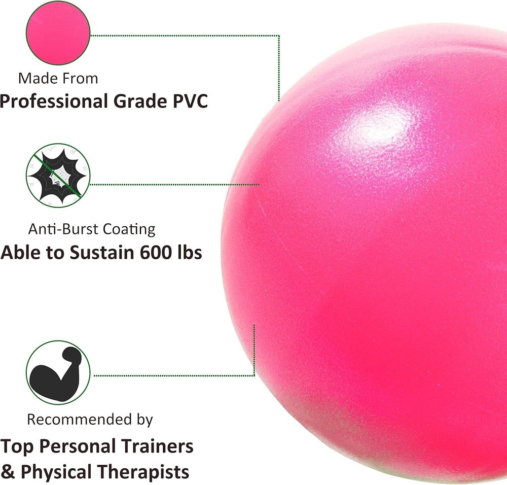 Compact 9-Inch Mini Exercise Ball: Enhances Strength & Flexibility for All Ages