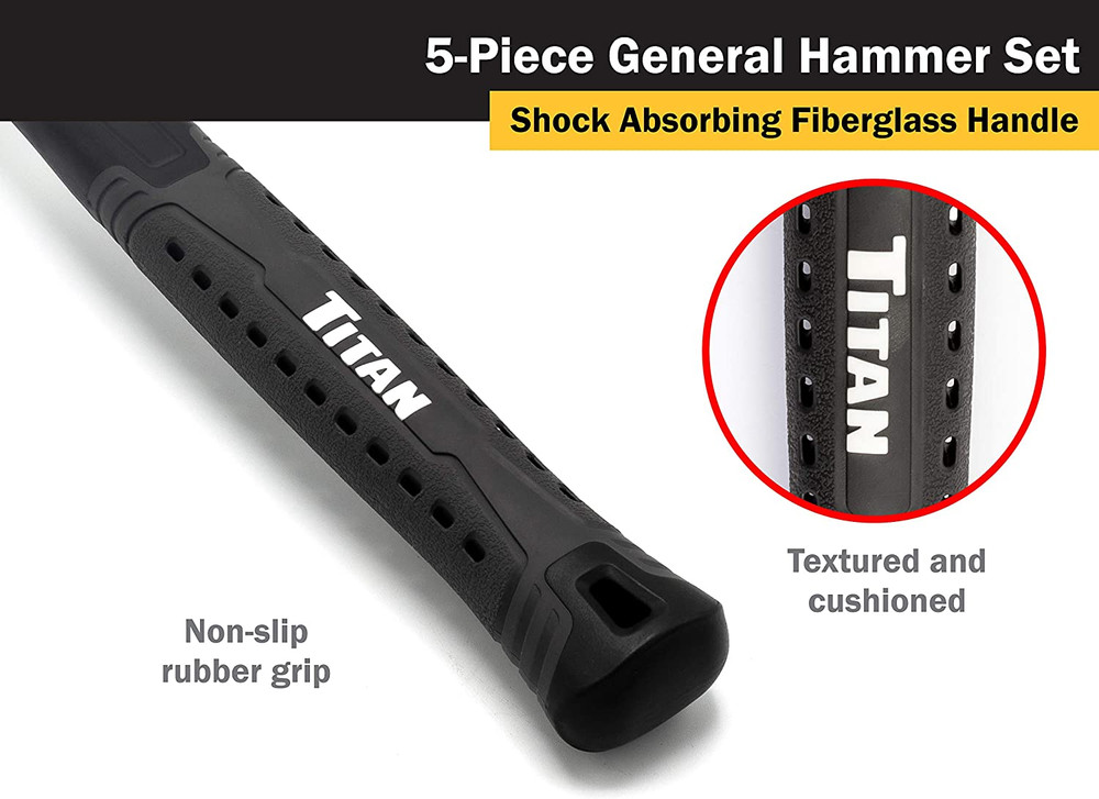 Hammer Set 5 Piece SilverAnd Black NEW