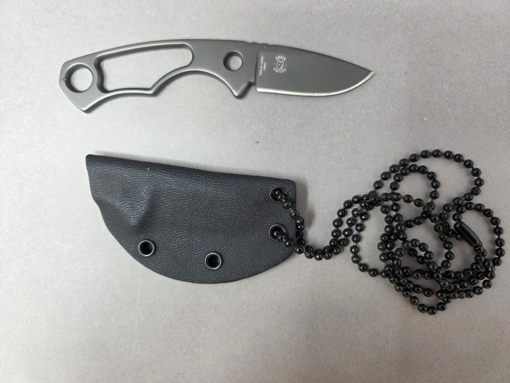 Boker Plus new black fixed blade neck knife