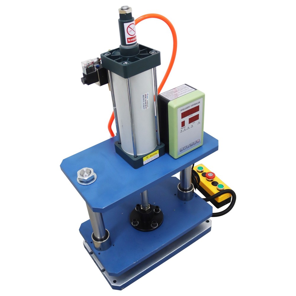 110V Pneumatic Punch Press with Controller 1102lb/500kg Double-Column Adjustable