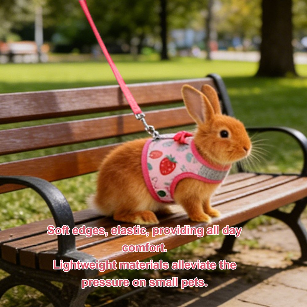 Escape Proof Lightweight Bunny Harness For Small Pets