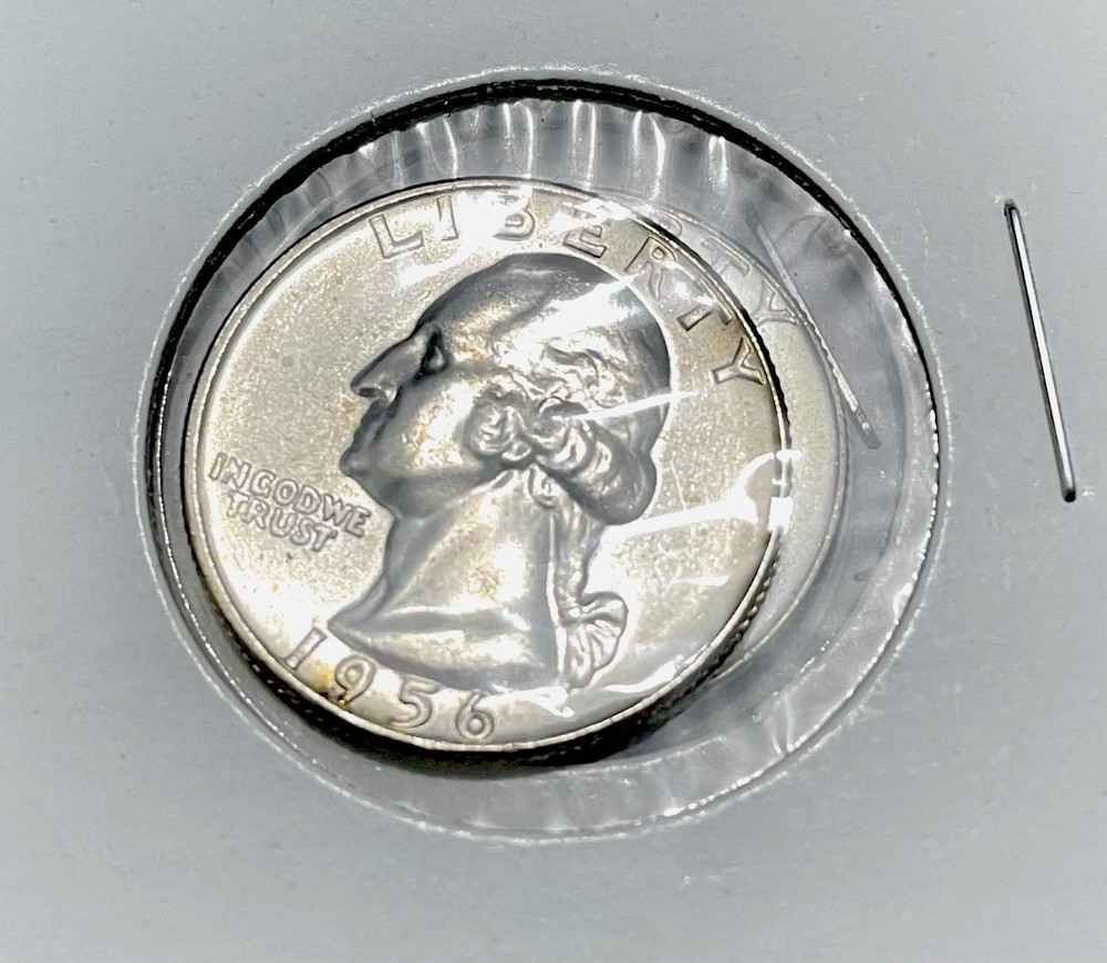 1956 Gem Proof Silver Quarter. / Silver Rising !