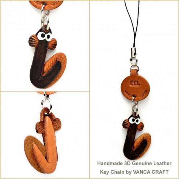 Eel Japanese Leather Cellularphone Charm Fish