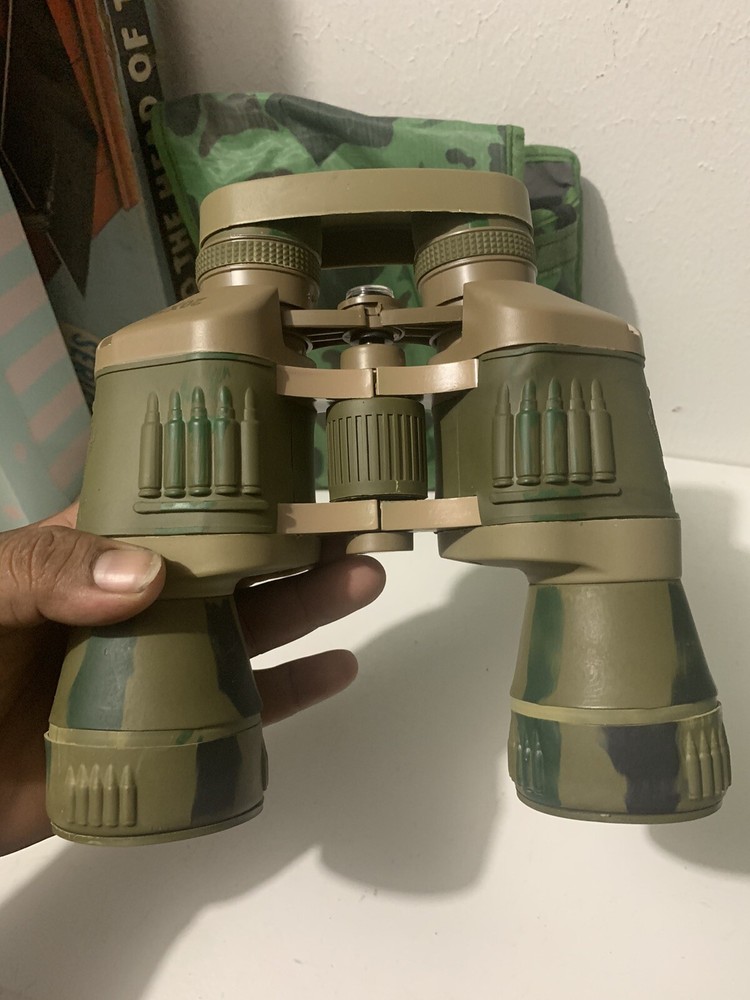 Sehfeld 20x50 Camouflage Binoculars Ruby Lens W/ Camouflage Case