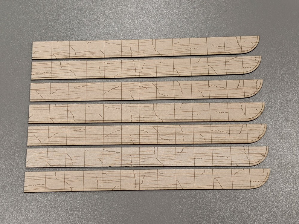 HO Scale Laser Cut Sidewalk Old Pattern - 371 Scale Feet Layout Scenery