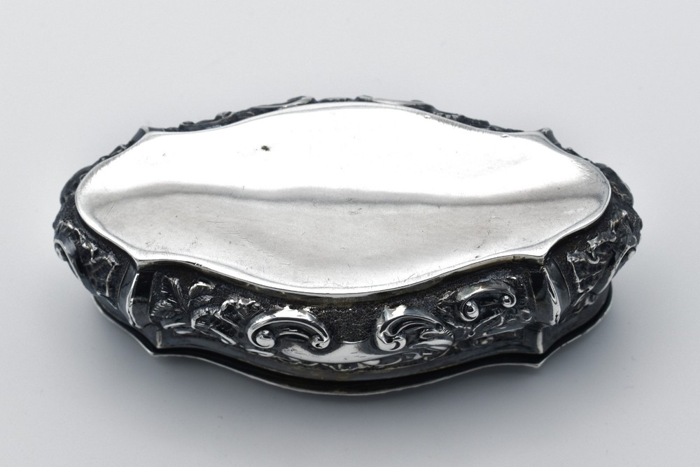 Antique Victorian Solid Silver Trinket Box 1899 William Neale