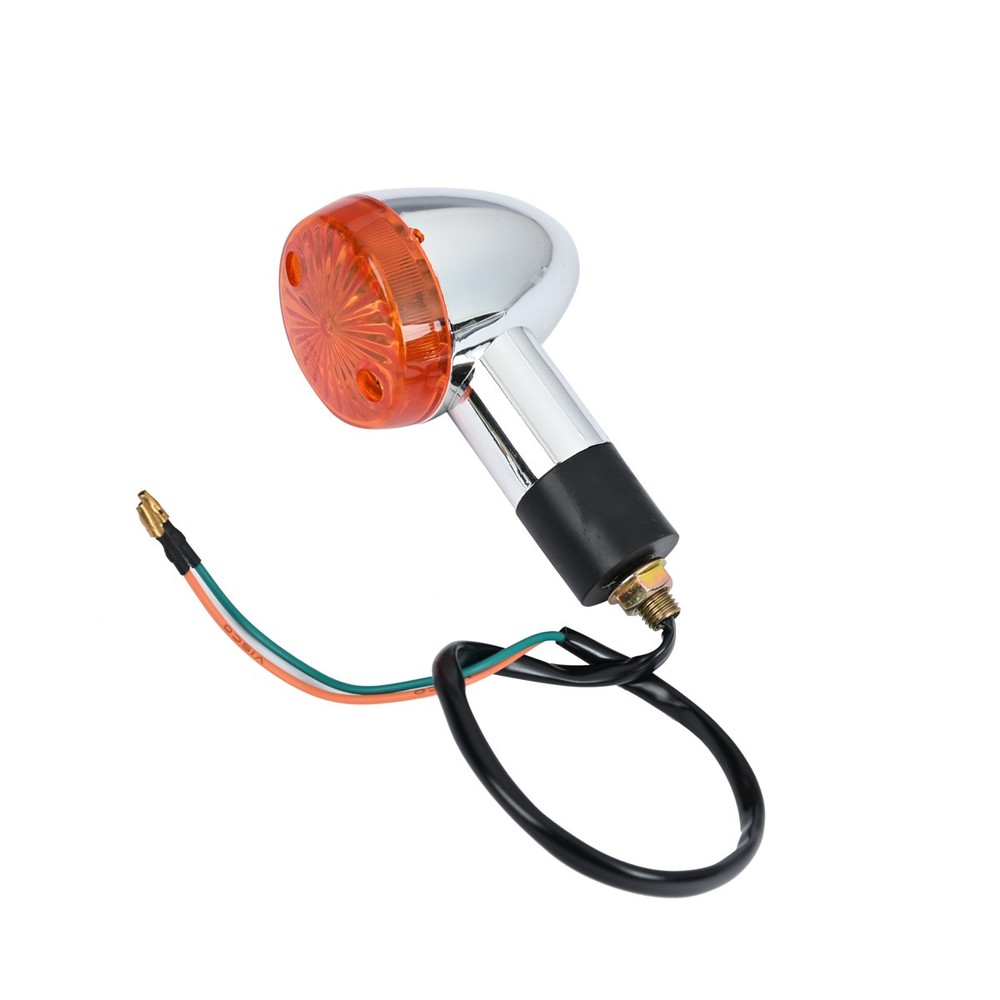 Motorcycle Turn Signals Mini Blinker Amber Indicator Lights 10mm Mounting Bolt