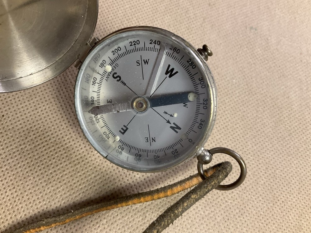 Vintage German Military Hunter Case Pocket Compass
