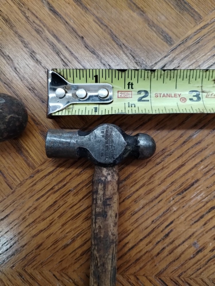 2 Ball Peen Hammers True Temper Blacksmith Metalwork