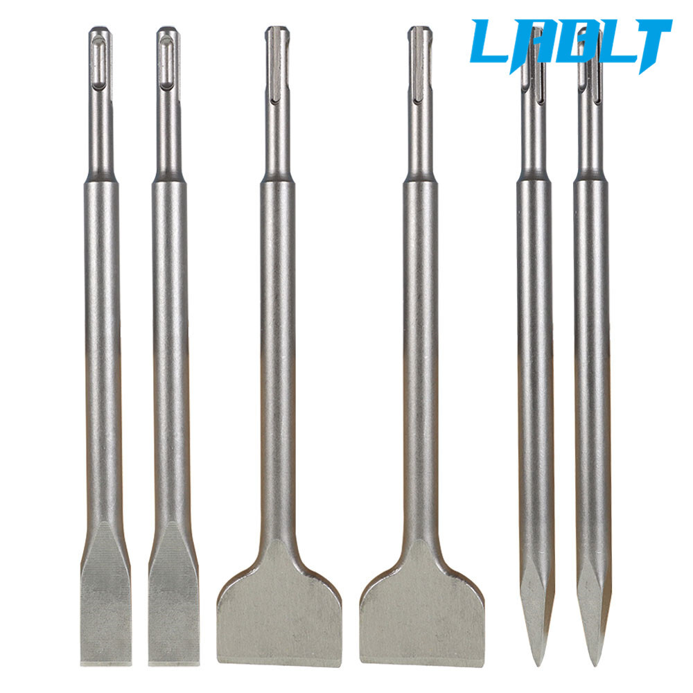 LABLT 6 Pcs SDS plus Chisel Set Concrete Drill Bit Set Rotary Hammer Bits