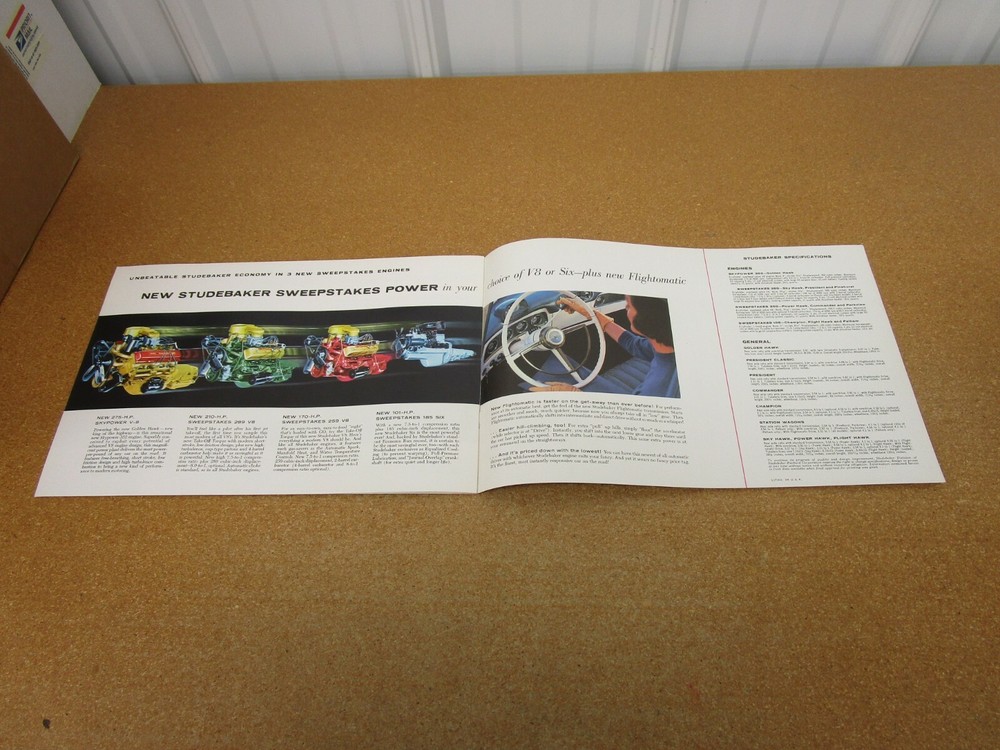 1956 Studebaker Hawk President Commander sales brochure BIG 20 pg ORIGINAL