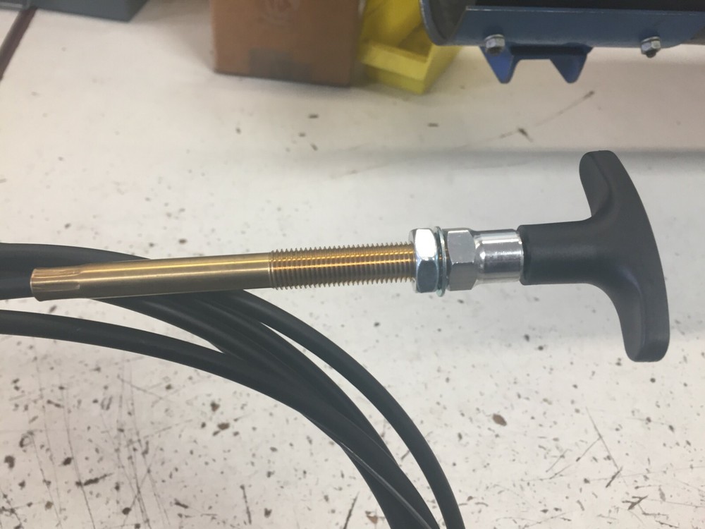 Twist lock, locking throttle cable,, solid core 15 FT LENGTH