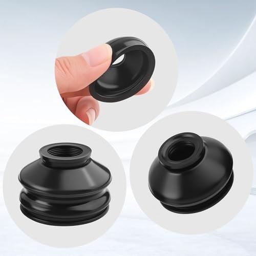 Rubber Tie Rod Boot,Universal Ball Joint Boot Replacement as Rack and 6PCS
