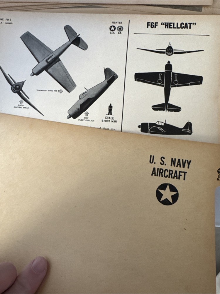 WWII Navy Dept Aircraft Recognition Training Document