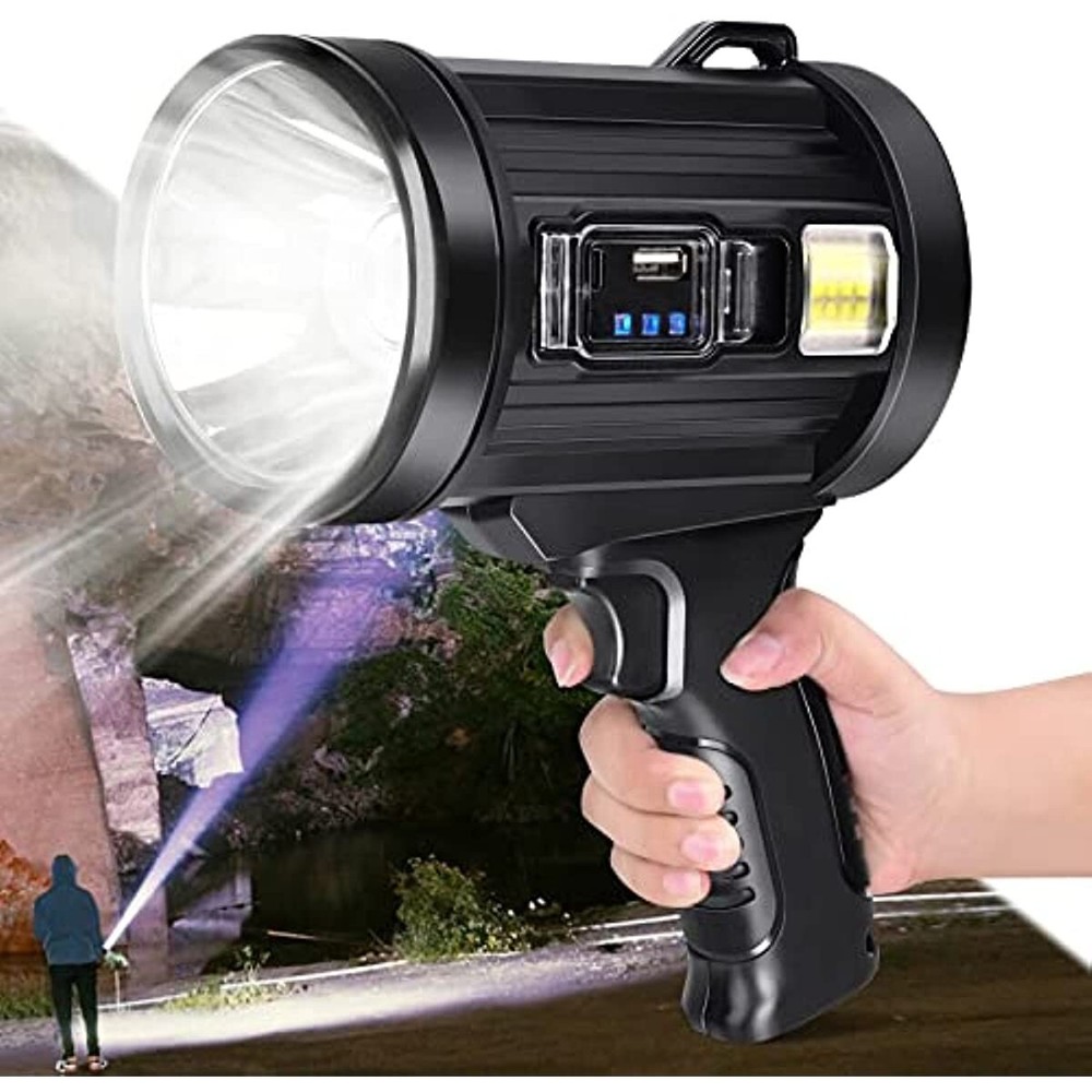 1000000LM Rechargeable Spotlight Spot Lights Handheld Flashlight Lightweight FR