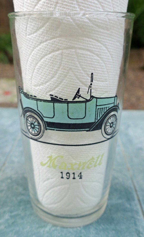 1914 Maxwell / 1915 Studebaker 10 oz. glass by Anchor Hocking
