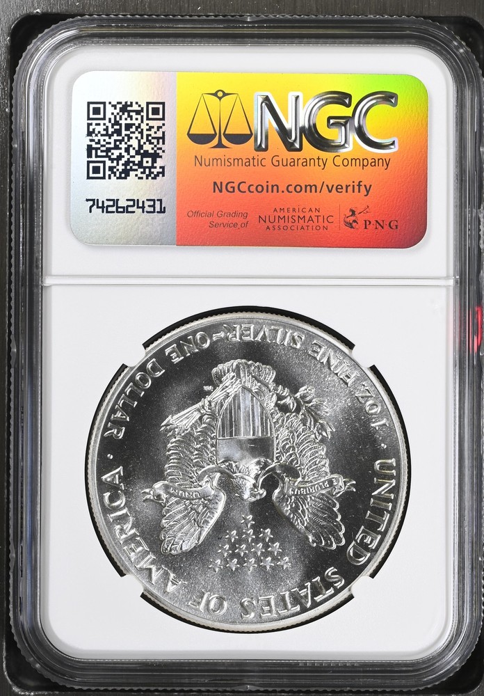1987 Bullion Silver Eagles NGC MS-69
