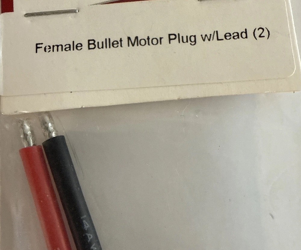 Dynamite Female Bullet Motor Plug w/Lead (2) [DYNC0041]