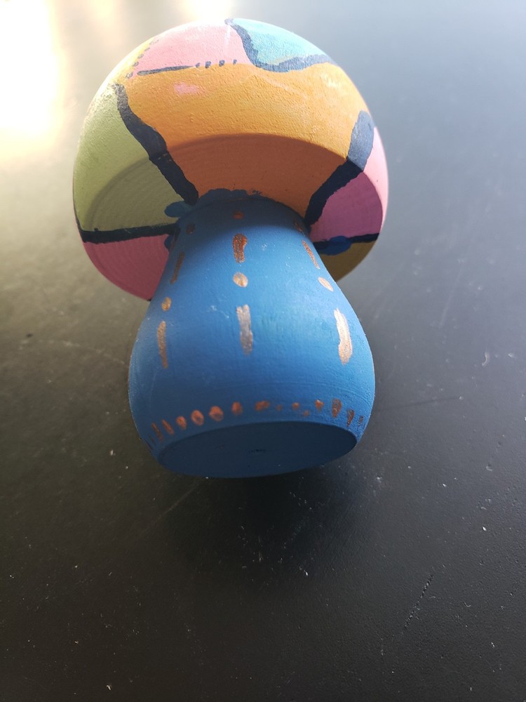 Mushroom 3" Hand Painted Decorative Piece Figure