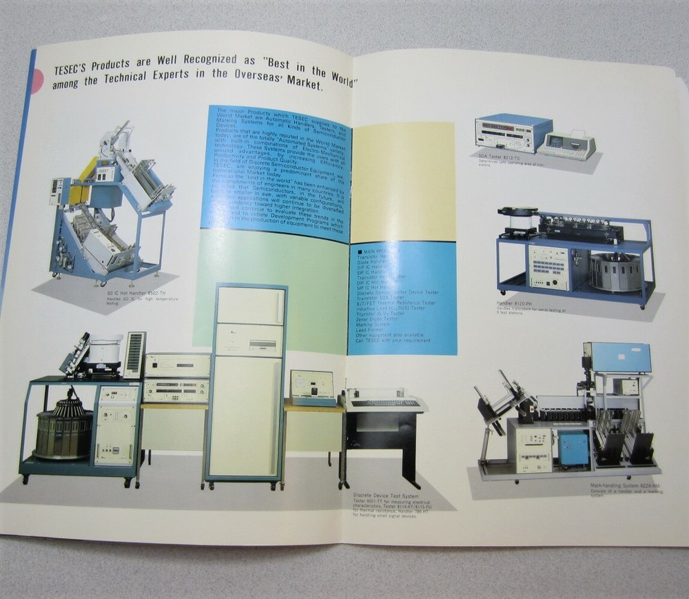 TESEC Semiconductor Equipment Company Profile & Catalog 1984/85
